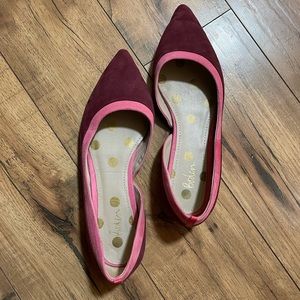 {EUC} Boden Two-Toned Suede Pointed Toe Flats